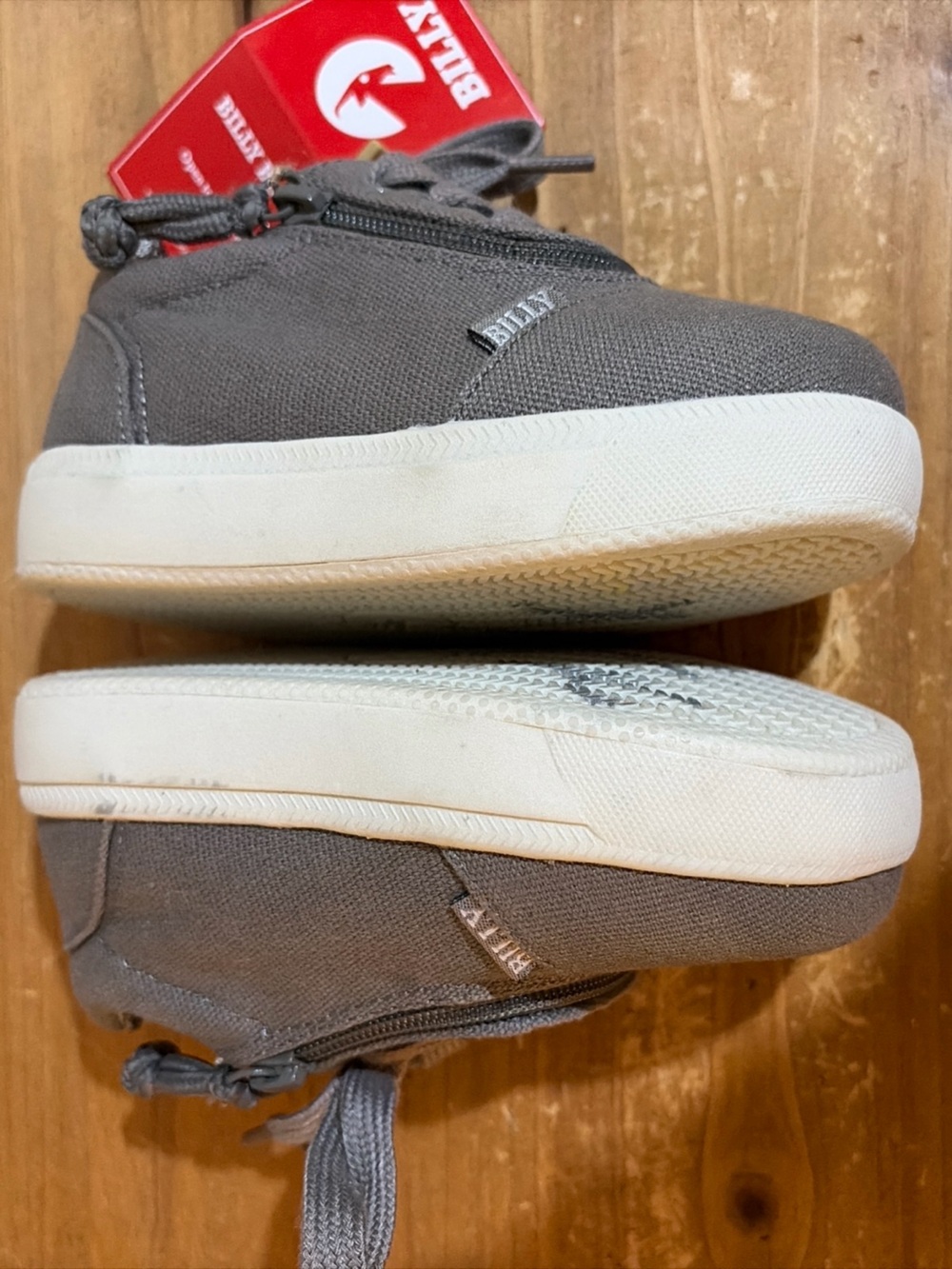 Billy Footwear Short Wrap Low Toddler Size 6XW Gray Zipper Shoes Adaptive NWT - Picture 8 of 9